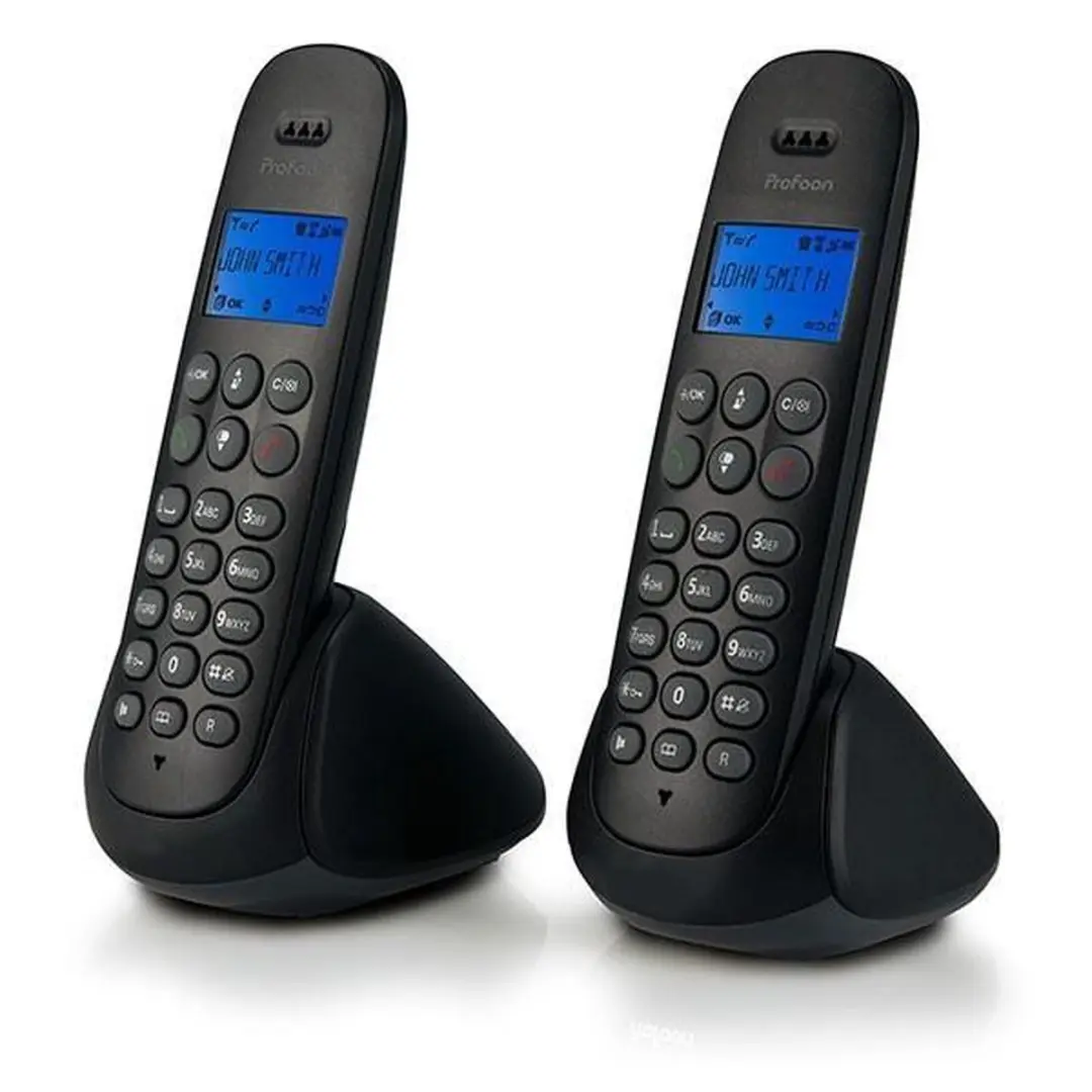 Alecto Profoon PDX-320 DECT Telefoon - 2 Handsets - 50 Nummers - Zwart