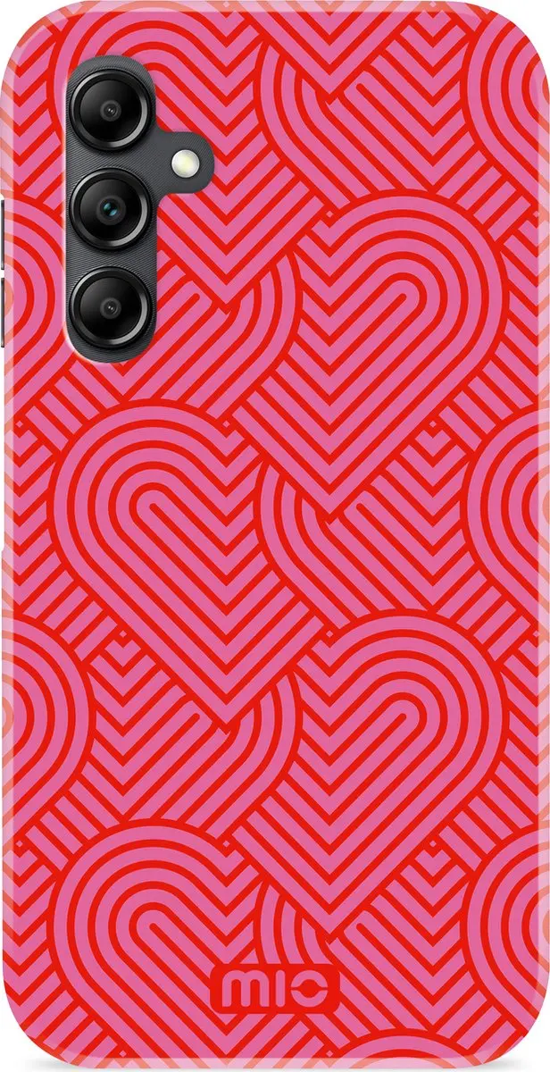 Mio MagSafe Hoesje Samsung Galaxy A14 5G - Rood/Roze/Print