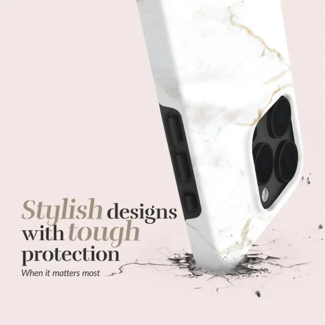 Mio by Mobilize iPhone 16 Pro Hoesje - Wit Marble