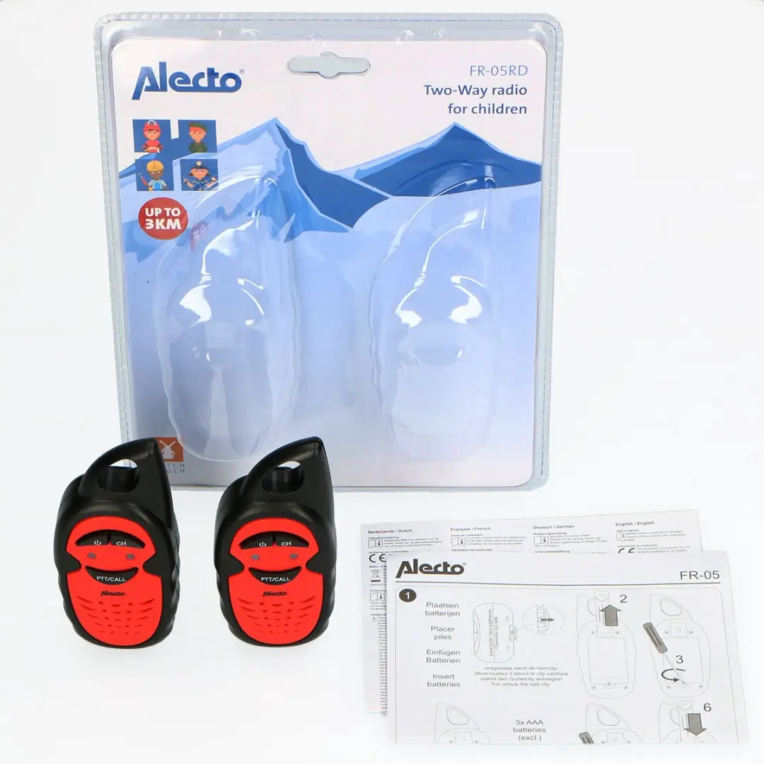 Alecto FR-05RD Walkie Talkie Set - 2 Stuks Rood