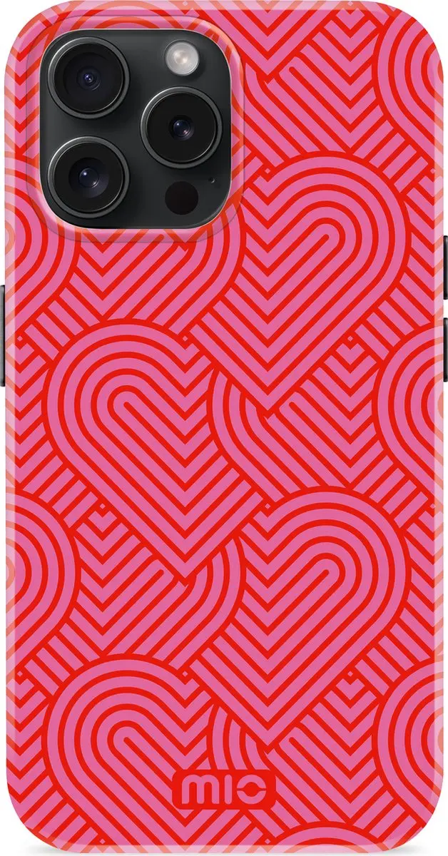 Mio MagSafe iPhone 15 Pro Hoesje - Rood