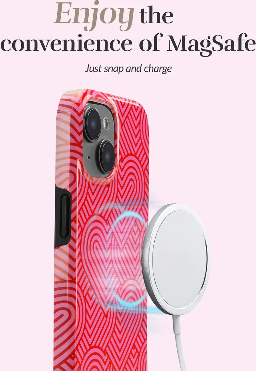 Mio MagSafe iPhone 15 Pro Hoesje - Rood