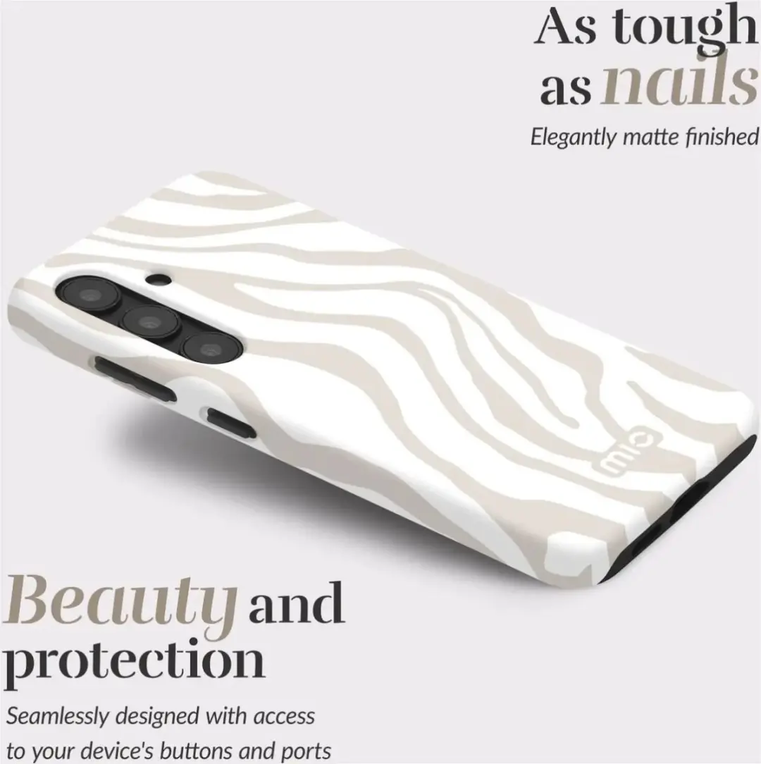Mio by Mobilize S25 Plus Hoesje - MagSafe/Qi2 - Sandy Zebra