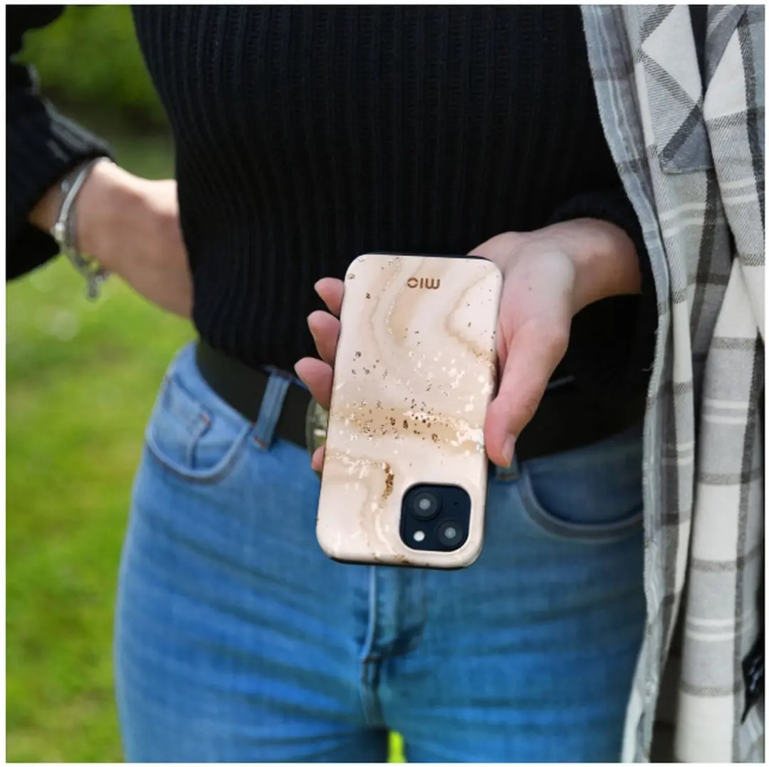 Mio Hoesje iPhone 17 Pro Max Gold Marble - MagSafe