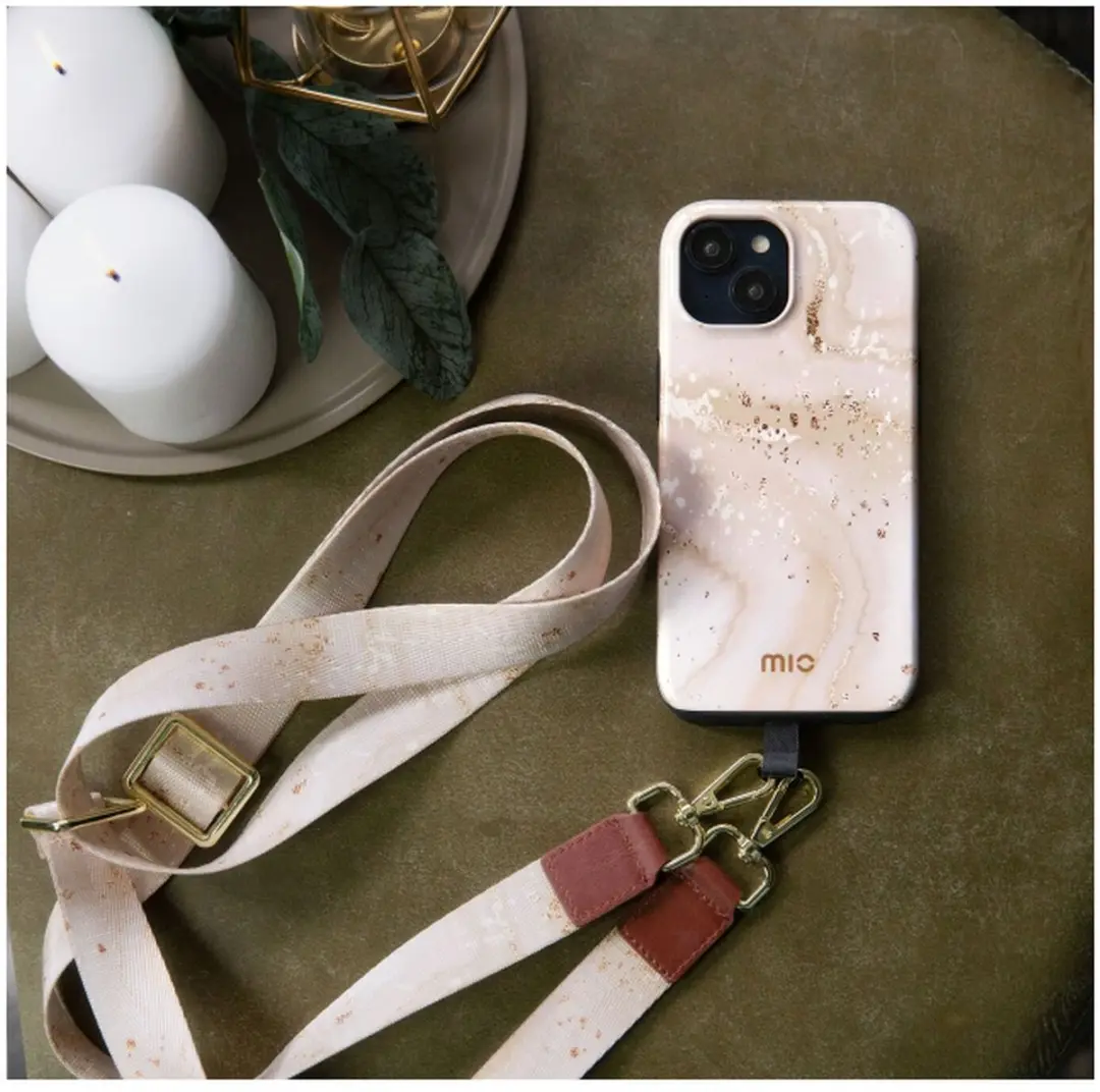 Mio Hoesje iPhone 17 Pro Max Gold Marble - MagSafe