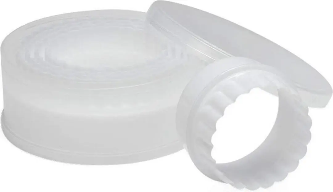 Patisse Set Uitsteekvormen Rond 12cm - 6-delig Wit