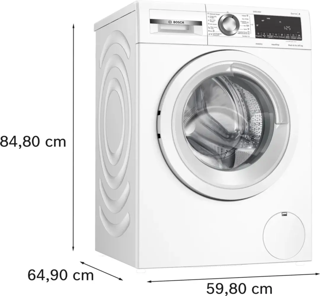 Bosch WNA144V9NL Wasdroger 9/5kg - Wit