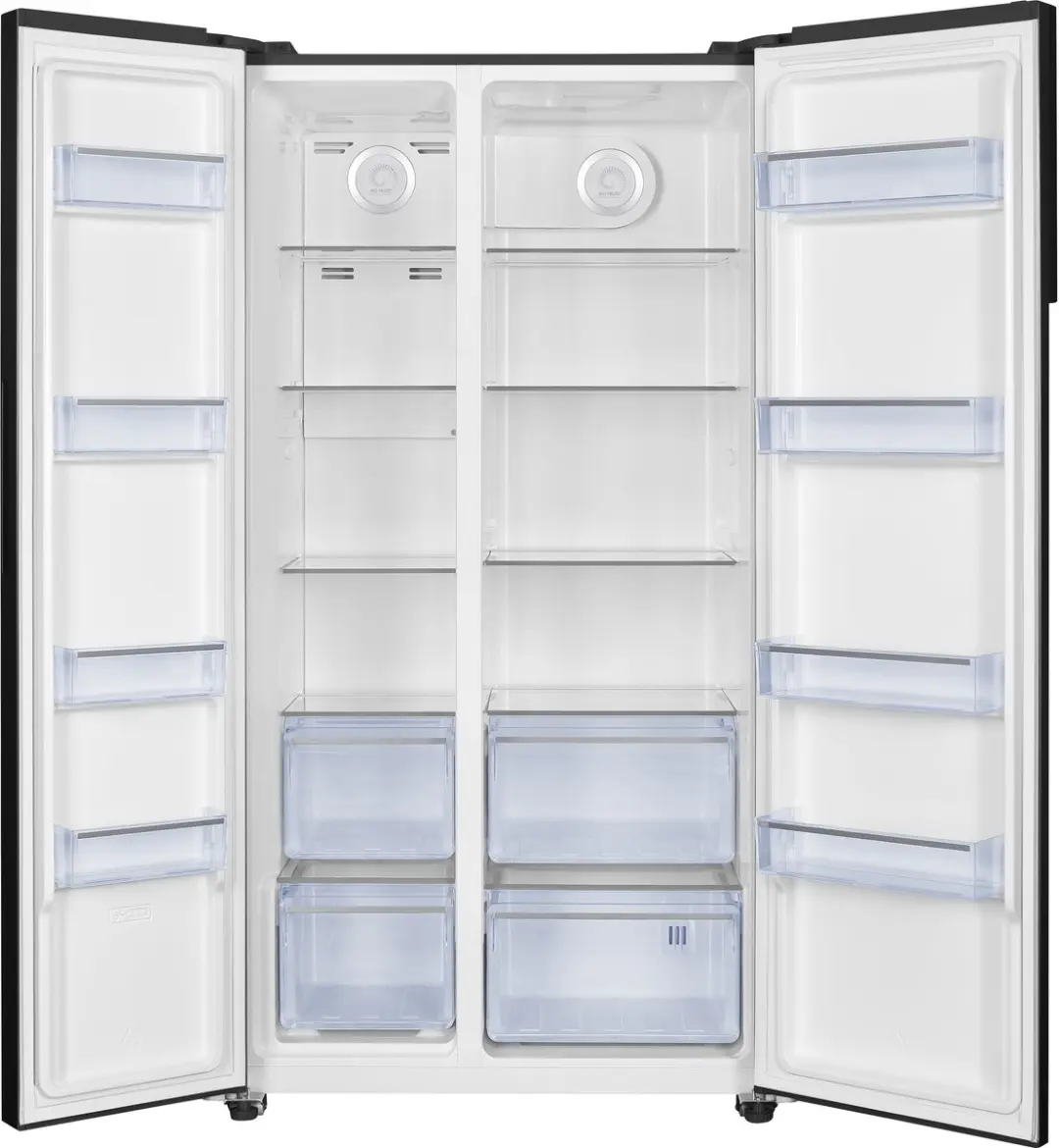Frilec BONNSBS-630-040CB Amerikaanse Koelkast 532L - Zwart