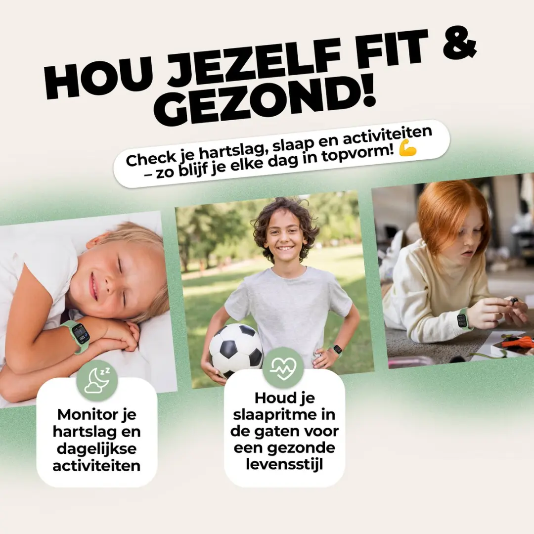 Denver SWK120GN Smartwatch Kinderen - Groen - 46mm - afbeelding 6 van 6