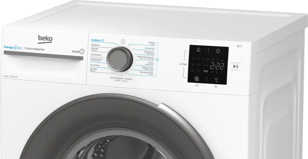 Beko BM3WFU3741S Wasmachine Voorlader 7 kg 1400 RPM - Wit