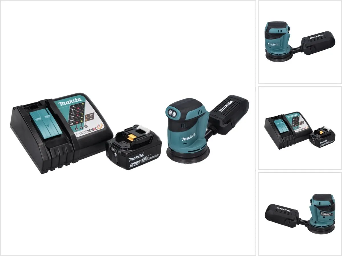 Makita DBO180RT1 Excentrische Schuurmachine 18V 125mm