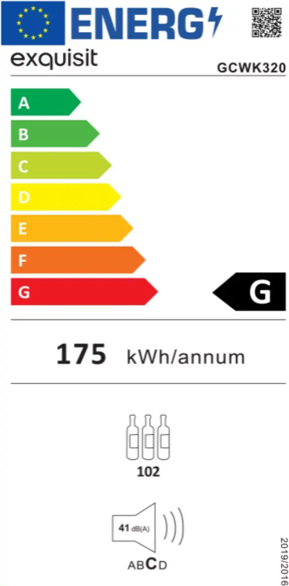 Exquisit GCWK320 Wijnkoelkast 270L - 92 Flessen - 2 Zones - Zwart