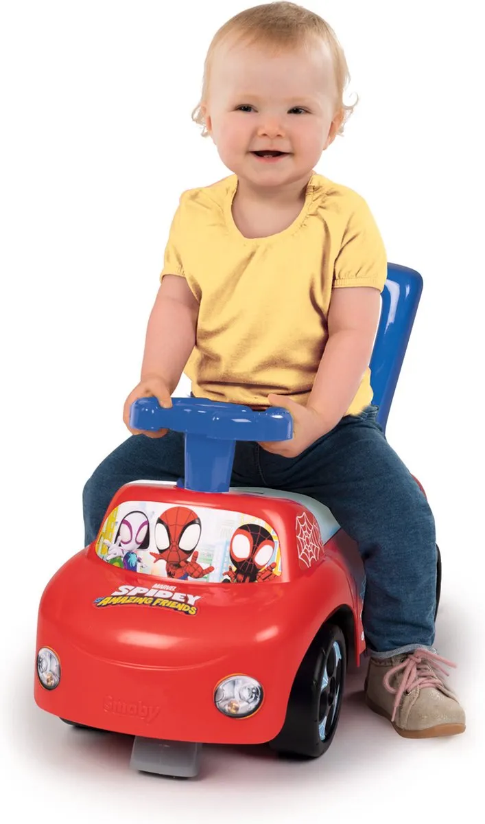 Smoby Disney Marvel Spider-Man Loopauto - Rood/Blauw