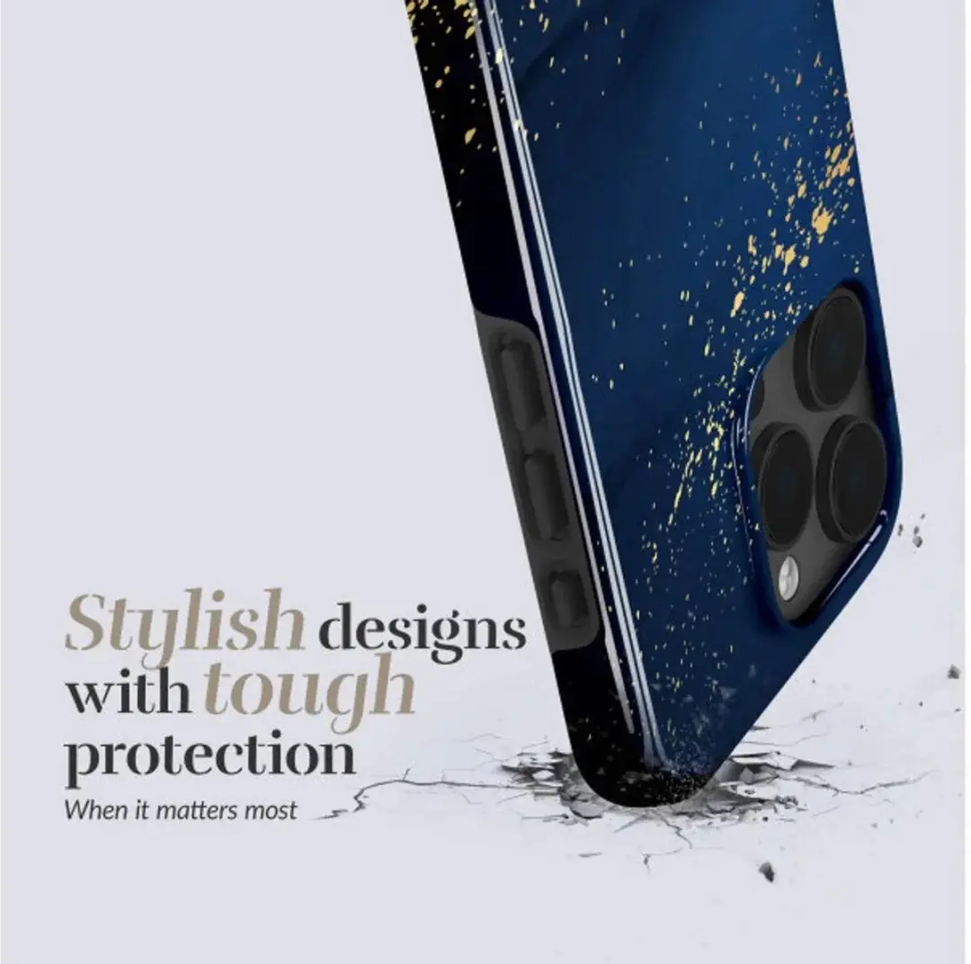 Mio by Mobilize iPhone 16 Hoesje Midnight Sparkle - Blauw