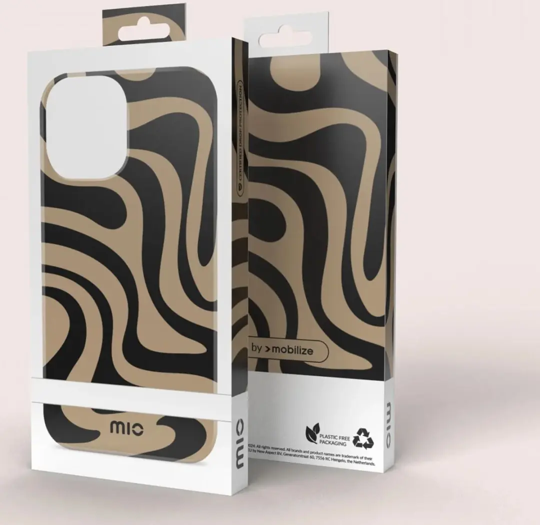 Mio by Mobilize Hoesje iPhone 16 Pro - Swirl - MIOBWIPH16PRO