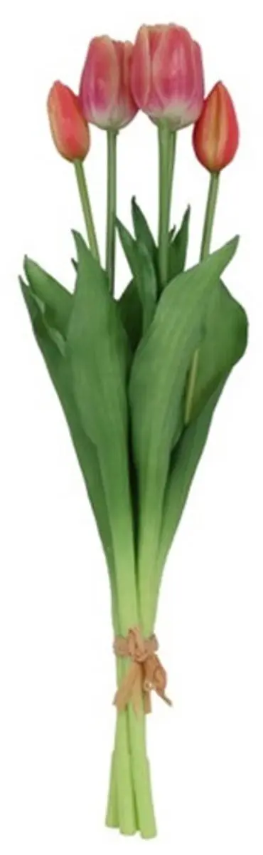 Countryfield Kunsttulpen Boeket - 5 Stuks Lichtrood Real Touch