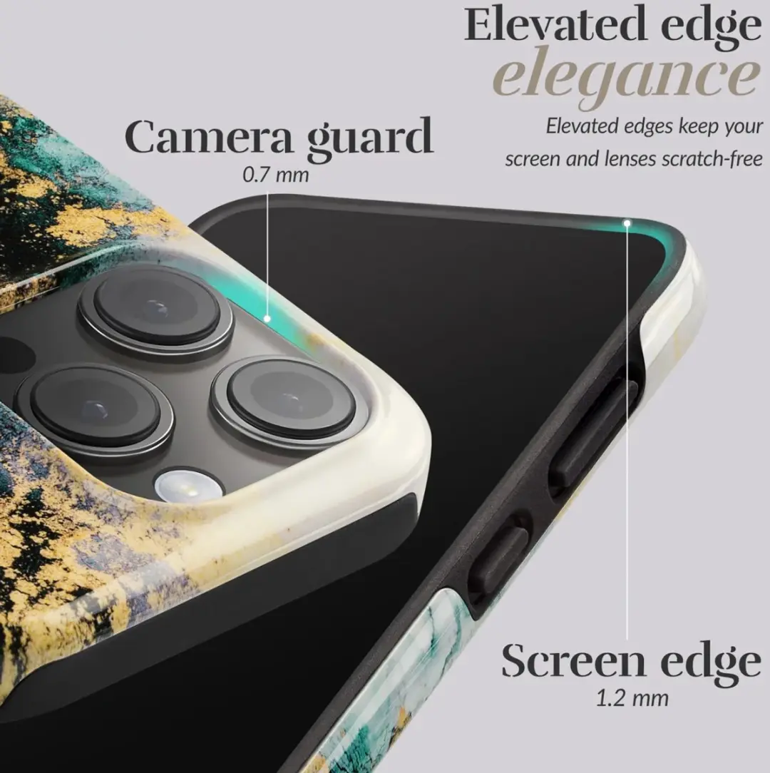 Mio MagSafe iPhone 16 Pro Hoesje - Green Marble