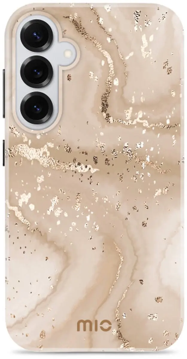 Mio by Mobilize Hoesje MIOGOMS25P5G - Samsung Galaxy S25 Plus - Goud Marble
