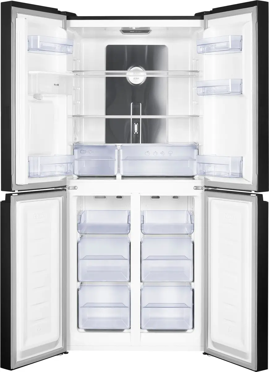 Frilec BONNMD460-WS-150-041CDI Amerikaanse Koelkast 4 Deuren - 419L - Donker Inox