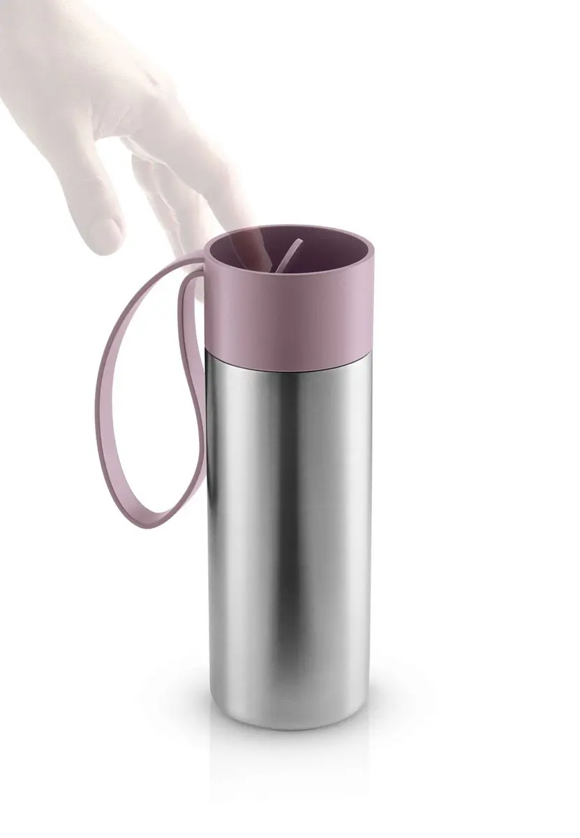 Eva Solo Drinkbeker To Go Thermos 350ml - Roze/Zilver - Gerecycled RVS