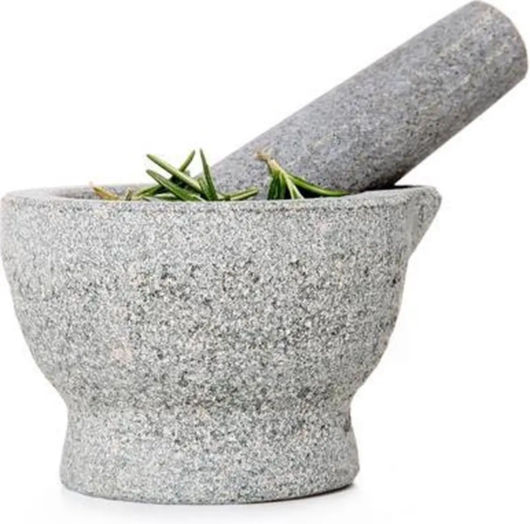 Cosy&Trendy Vijzel met Stamper Graniet Ø9cm