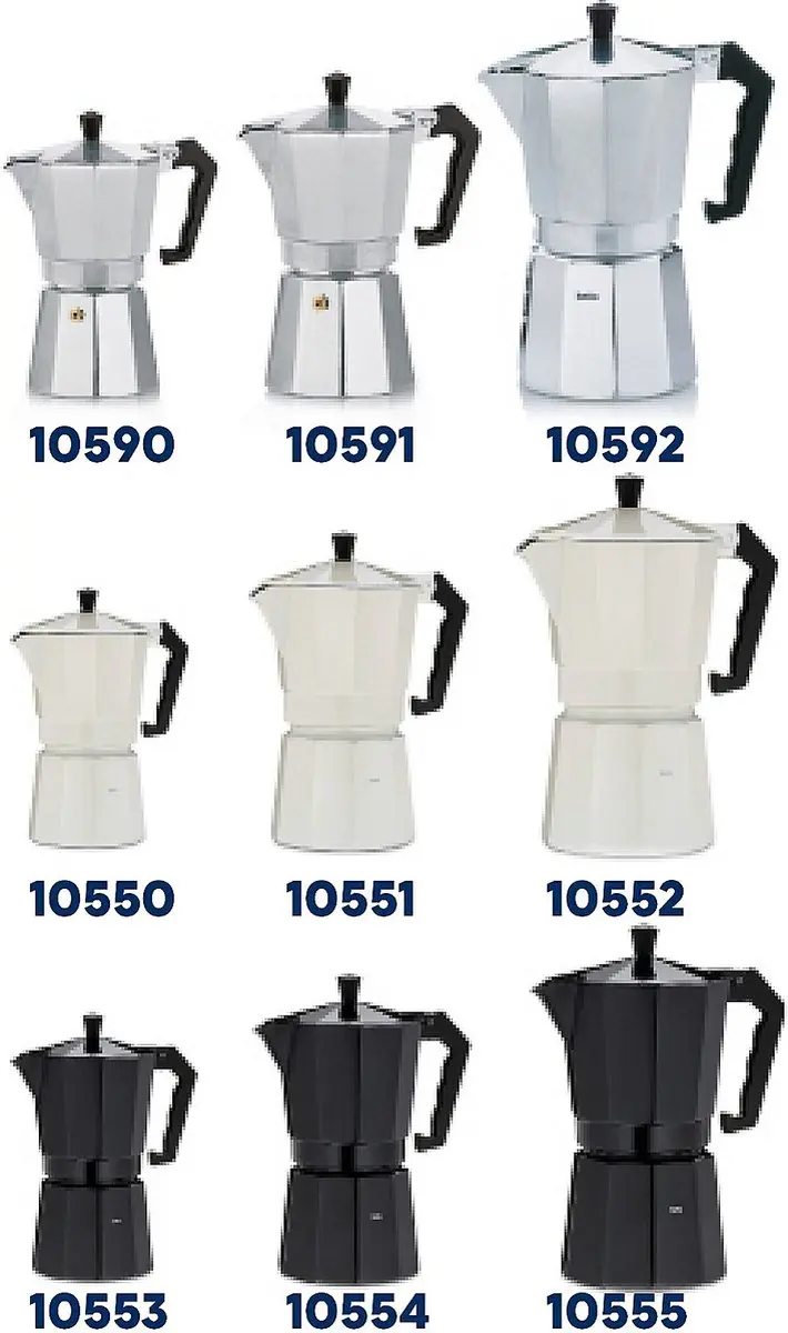 Kela Espressomaker 9-kops 4025457105920 - Zilver