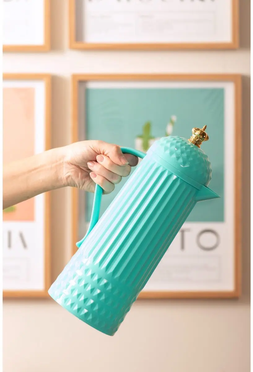 Present Time Thermoskan Crown PT4291BL - 0,92L - Turquoise