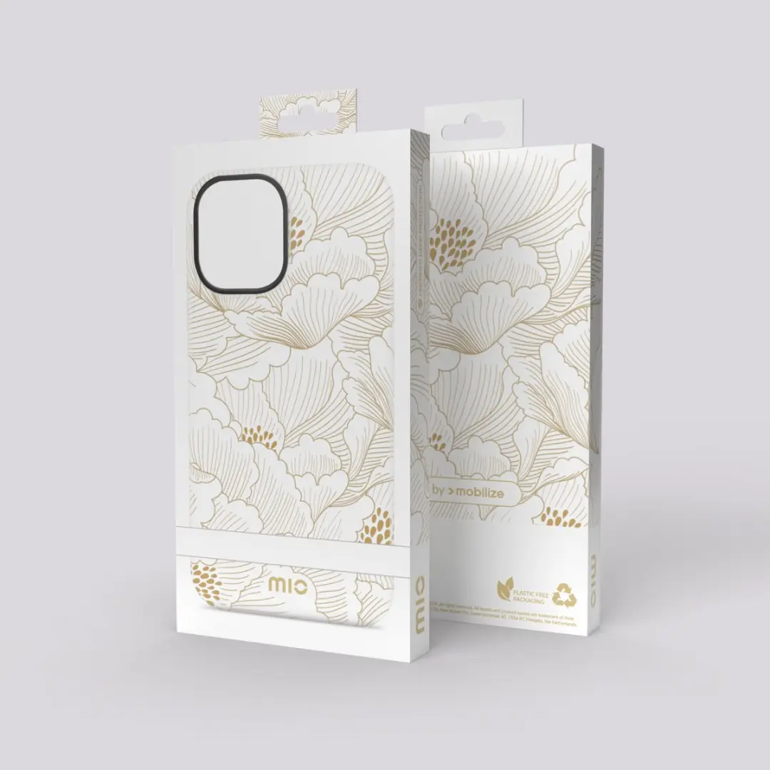 Mio MagSafe iPhone SE (2022/2020) Hoesje - Wit/Goud