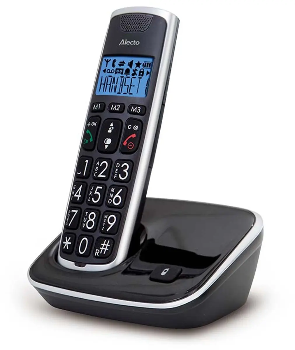 Alecto FX-6000 DECT Seniorentelefoon - 1 Handset - Zwart