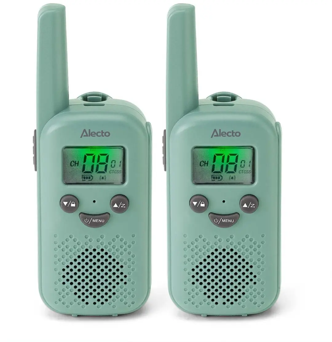 Alecto FR10GR Walkie Talkie Set - 2 Stuks - 6 km Bereik - Mint Groen