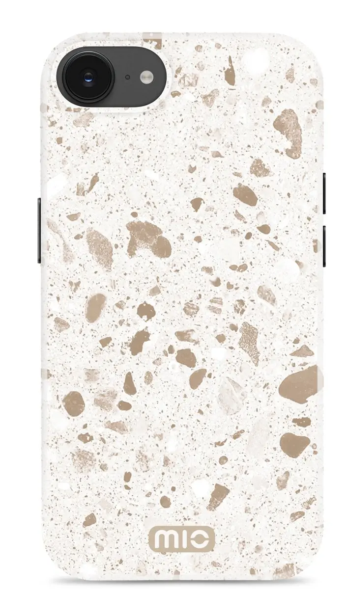 Mio by Mobilize iPhone 17e/16e Hoesje - MagSafe - Soft Terrazzo Wit