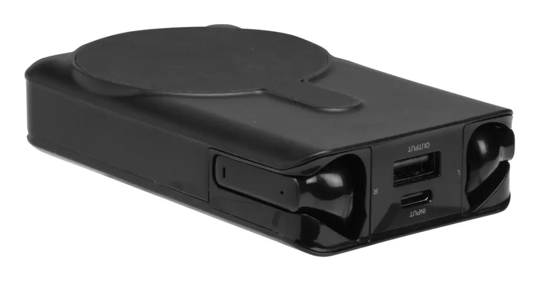 Denver PWE-5001B Powerbank 5000mAh - met draadloze oordopjes Zwart