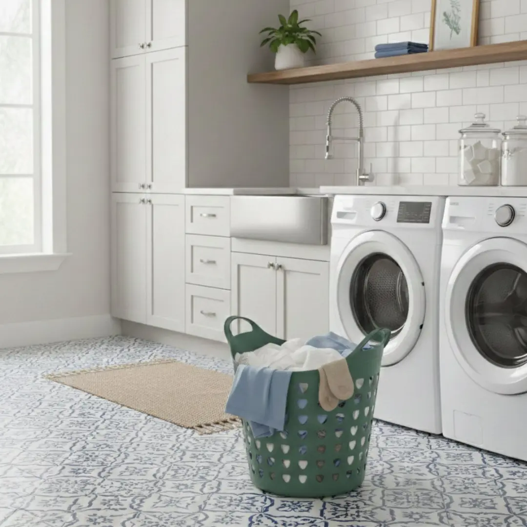 Excellent Houseware Flexibele Wasmand Groen - 26L - 2 Stuks