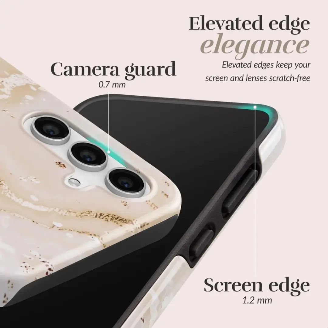 Mio MagSafe Hoesje Samsung Galaxy S23 - Goud Marble
