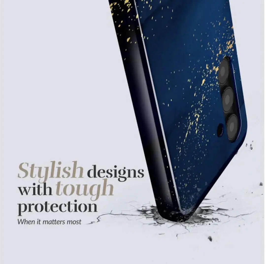 Mio Hoesje Samsung Galaxy S25 Midnight Sparkle - Blauw