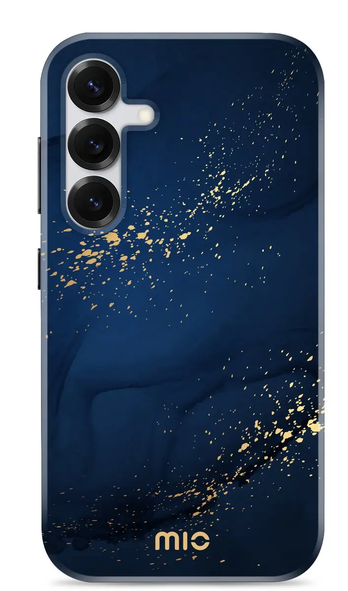 Mio Hoesje Samsung Galaxy S25 Midnight Sparkle - Blauw