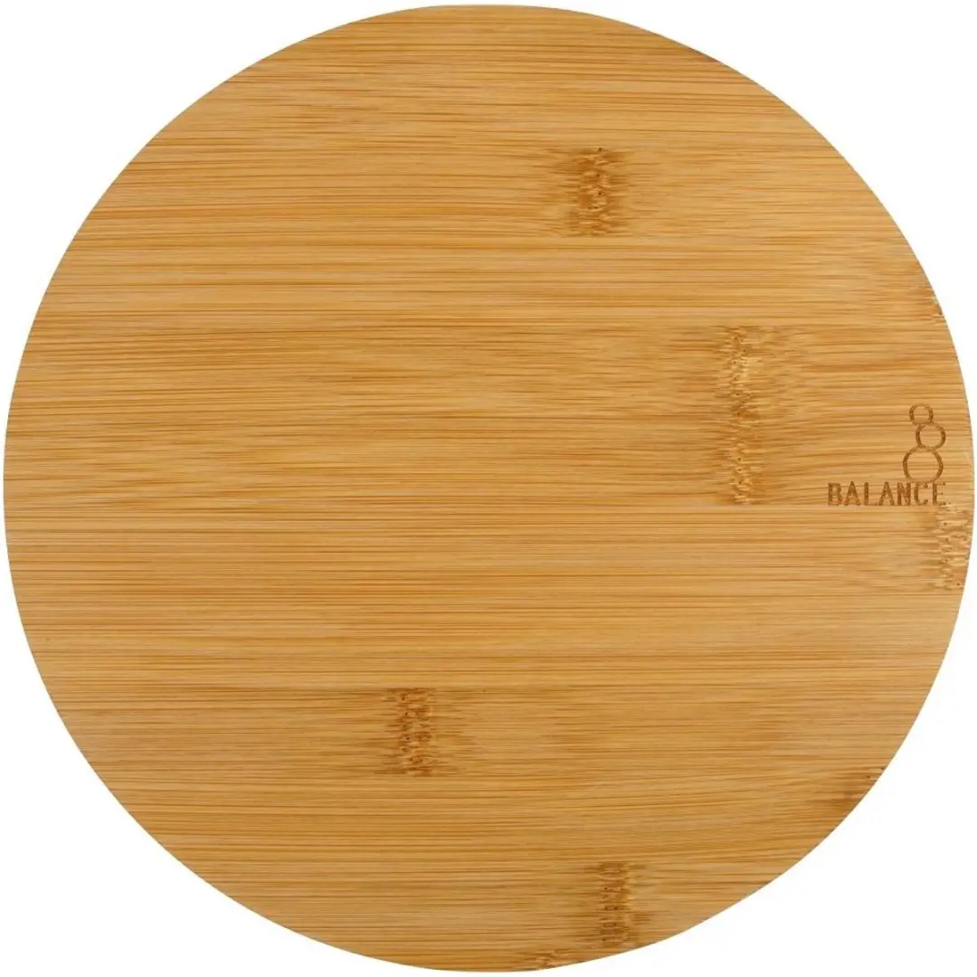 Fackelmann Balance Bamboe Snijplank 24x24cm - Grijs/Bruin - afbeelding 6 van 6