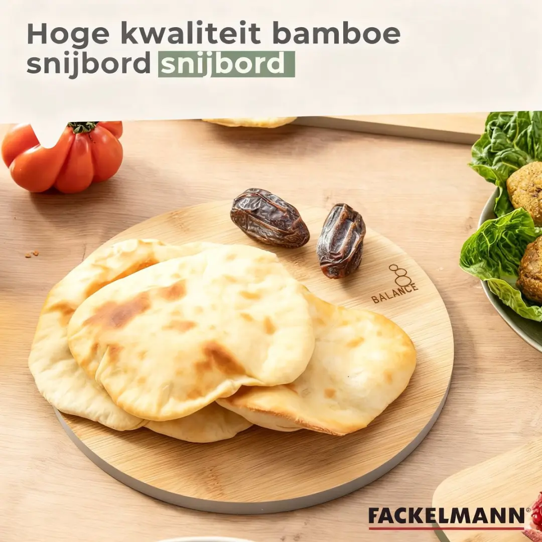 Fackelmann Balance Bamboe Snijplank 24x24cm