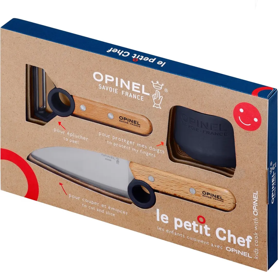 Opinel Le Petit Chef Kinderkeukenset Blauw - 3-delig