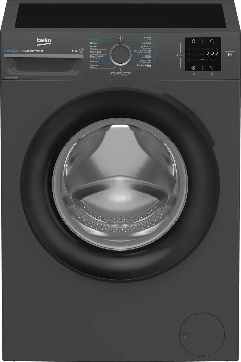 Beko BM3WFT3841A EnergySpin Wasmachine 8 kg