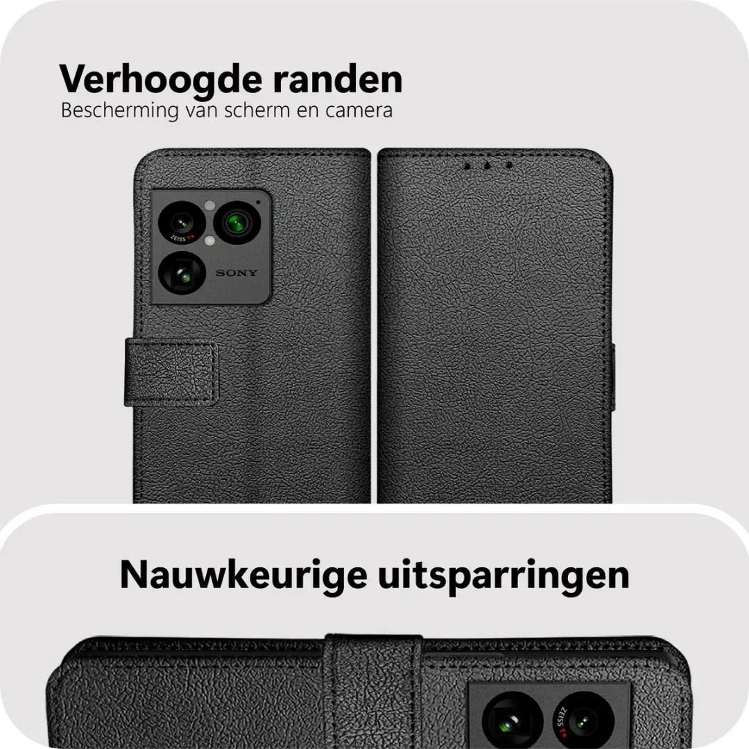 Just in Case Bookcase Classic MSY2914CW1 Hoesje - Sony Xperia 1 VIII - Zwart - afbeelding 6 van 6