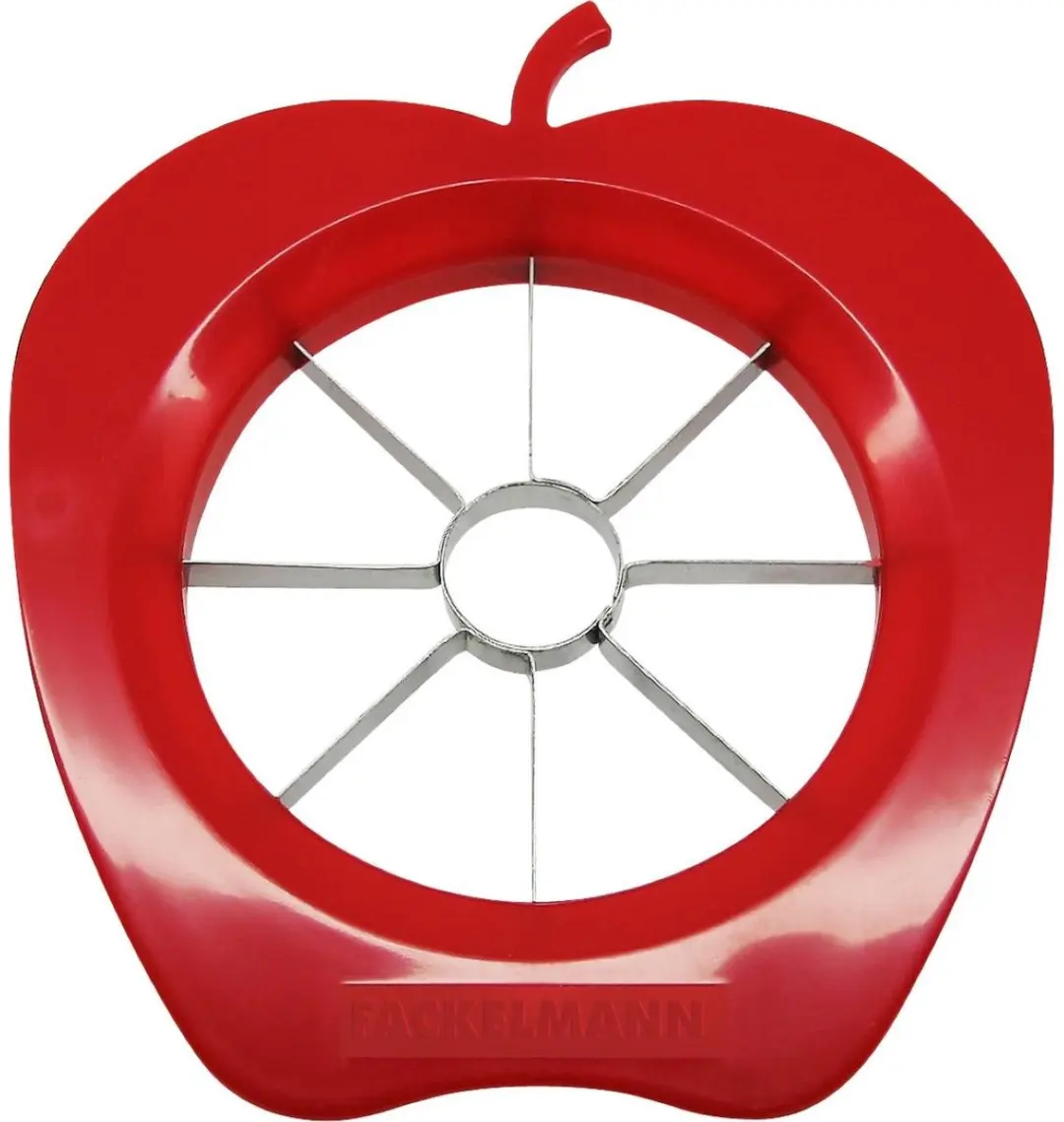 Fackelmann Appelsnijder Colors Edition - 8 Messen - Rood/Groen/RVS - afbeelding 6 van 6