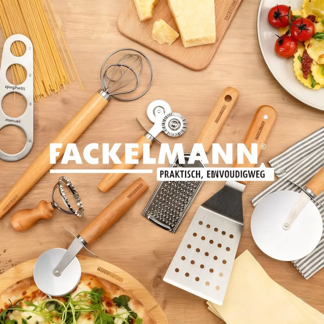 Fackelmann Appelsnijder Colors Edition - 8 Messen - Rood/Groen/RVS