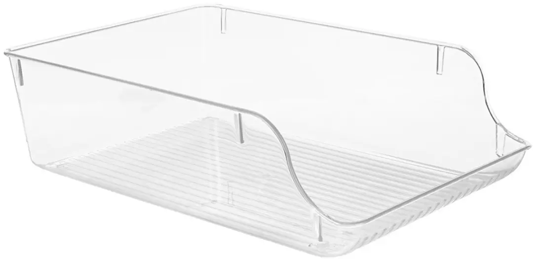 Excellent Houseware Koelkastorganizer 35x22,5x10cm - Transparant - afbeelding 3 van 6
