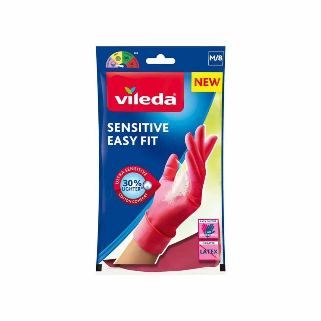 Vileda Sensitive Easy Fit Handschoenen M
