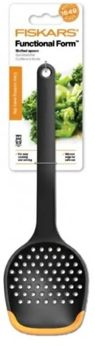 Fiskars Functional Form Schuimspaan - 30cm - Zwart/Oranje