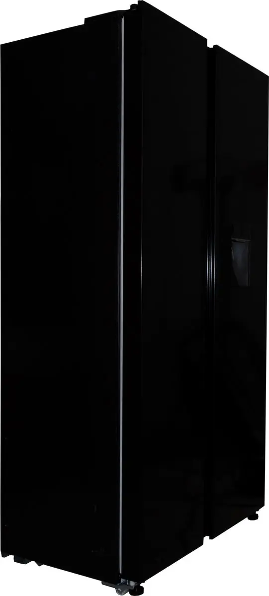 Exquisit SBS239-WS-EB Amerikaanse Koelkast - 442L - Zwart