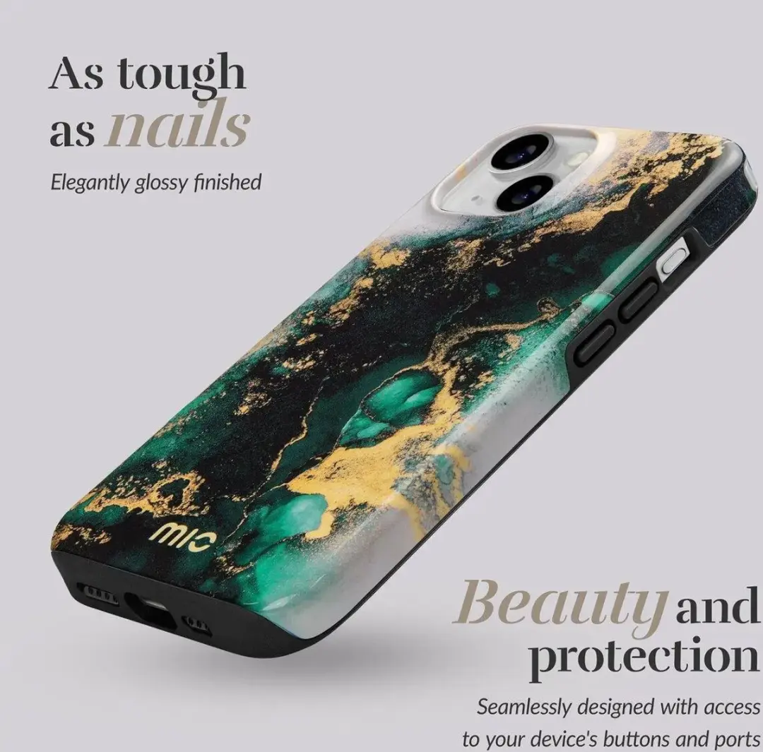 Mio by Mobilize iPhone 17e/16e Hoesje MIOGMIPHSE4 - Green Marble - afbeelding 6 van 6