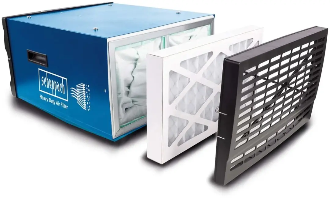 Scheppach HDA-14 Luchtfilter - 110W - Blauw