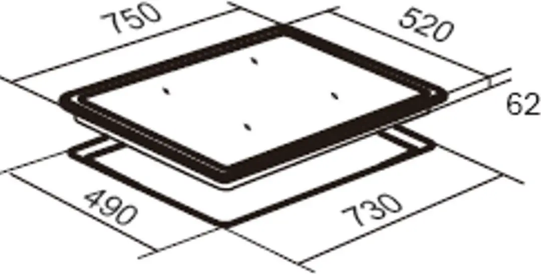 Exquisit EKI801-2 Inductie Inbouw Kookplaat 4 Zones - Zwart